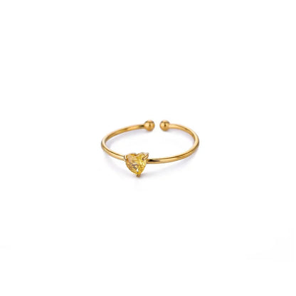 Adjustable Birthstone Ring