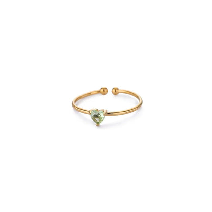 Adjustable Birthstone Ring