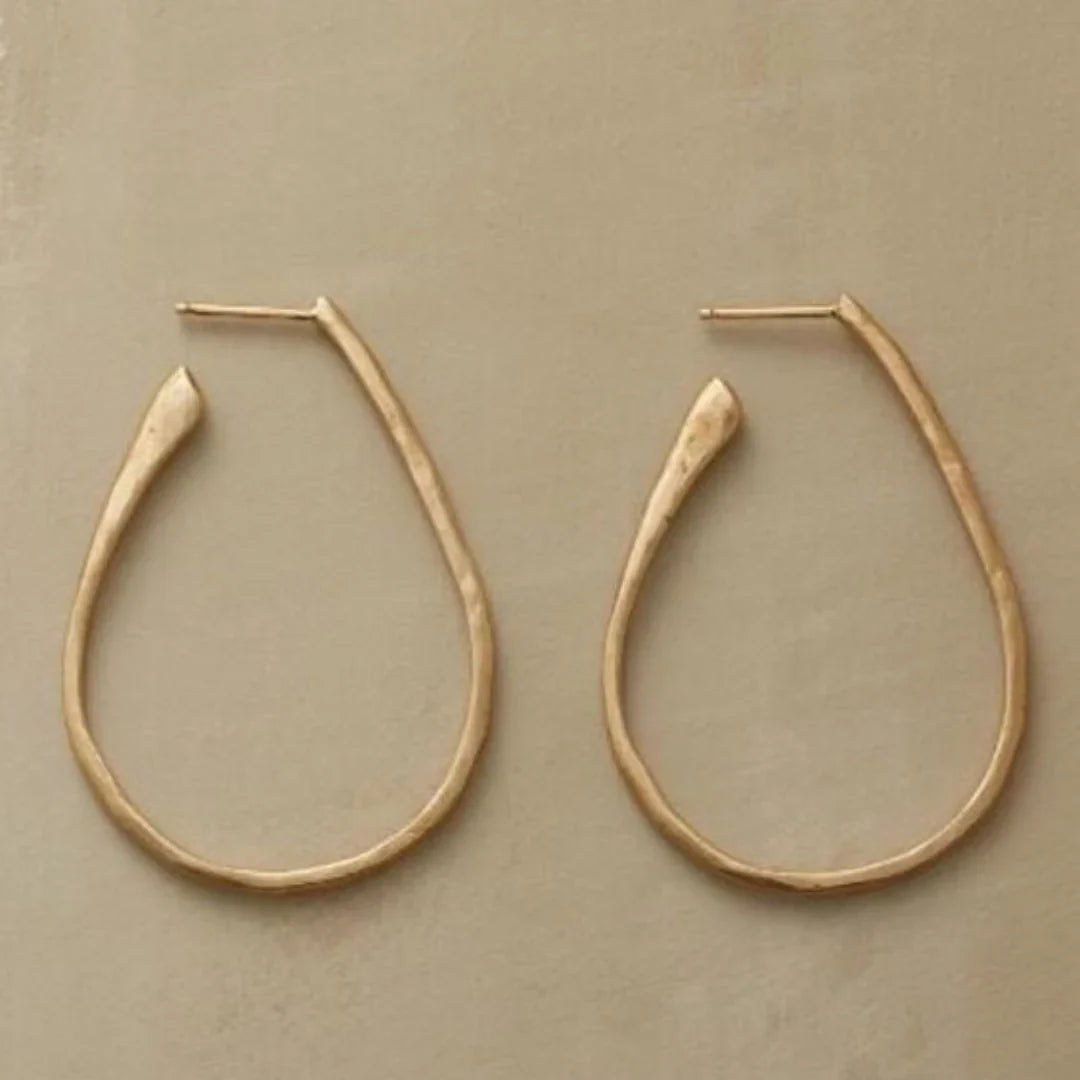 Vintage Gold Hoop Earrings
