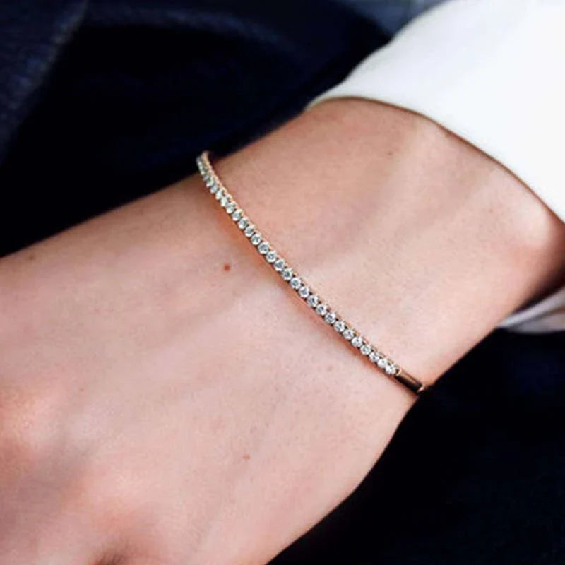 Noble Round Cut Tennis Bracelet for Women