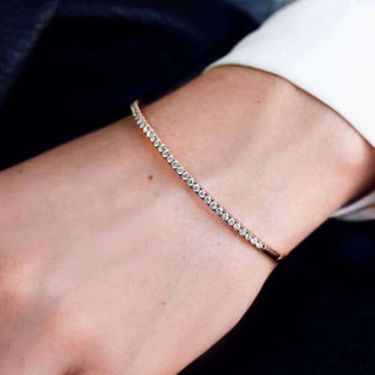 Noble Round Cut Tennis Bracelet for Women