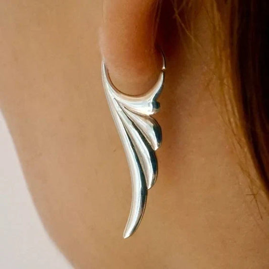 Vintage Silver Wing Earrings